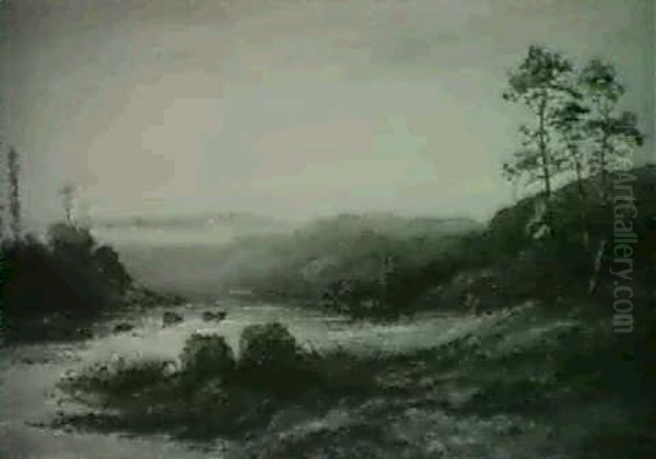 The River Wye Oil Painting by John MacWhirter