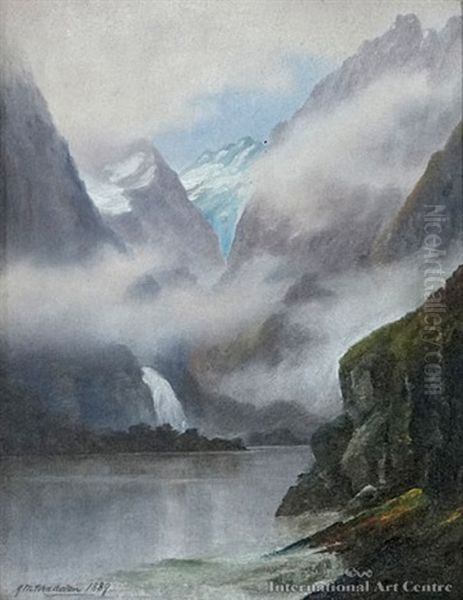 Head Of Milford Sound Oil Painting by John Mcintosh Madden