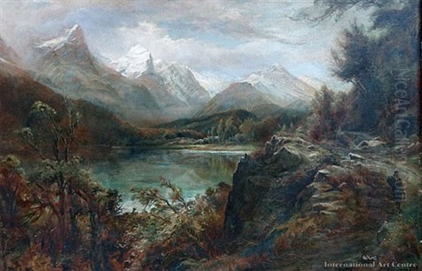 Diamond Lake, Wakatipu Oil Painting by John Mcintosh Madden