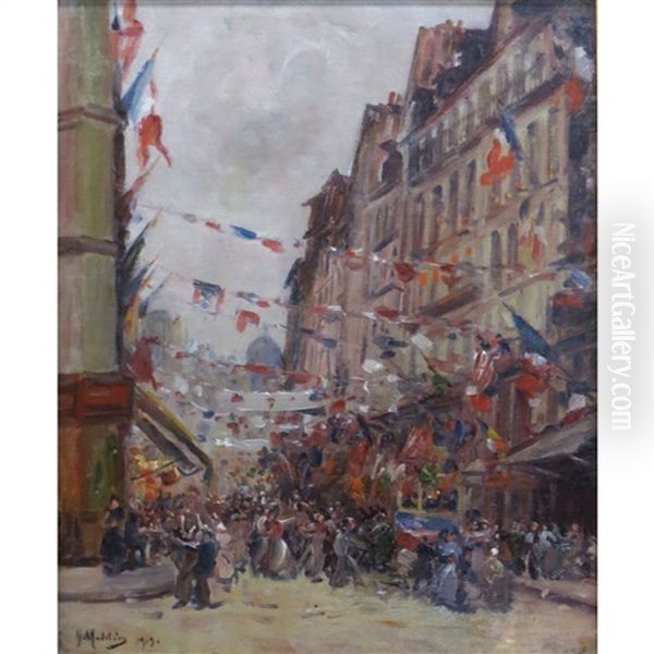 Bastile Day Oil Painting by Gustave Madelain