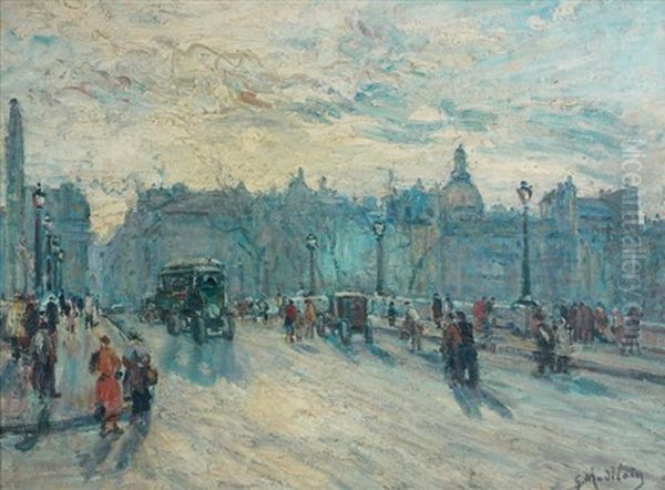 Le Pont Neuf Oil Painting by Gustave Madelain