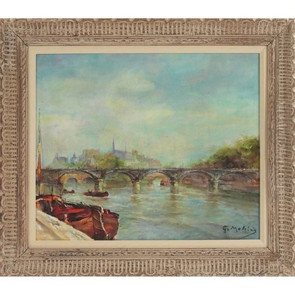 Pont Neuf Oil Painting by Gustave Madelain