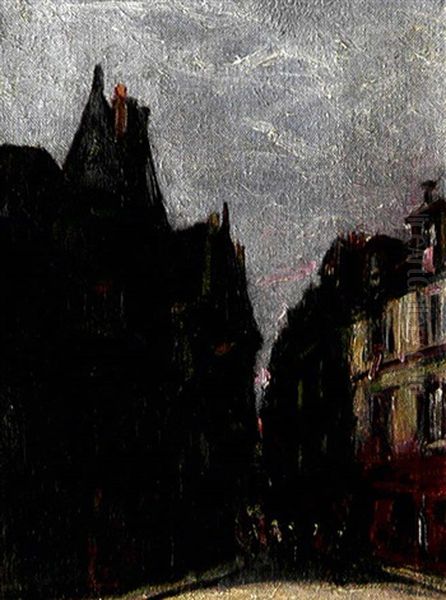 Hotel De Sens A Paris Oil Painting by Gustave Madelain