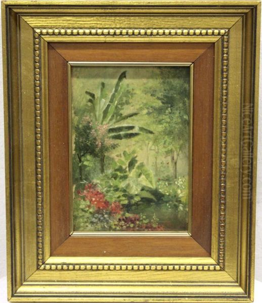 Jardin Oil Painting by Jose Berga Boix