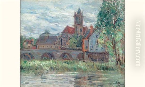 Moret-sur-loing Oil Painting by Gustave Madelain