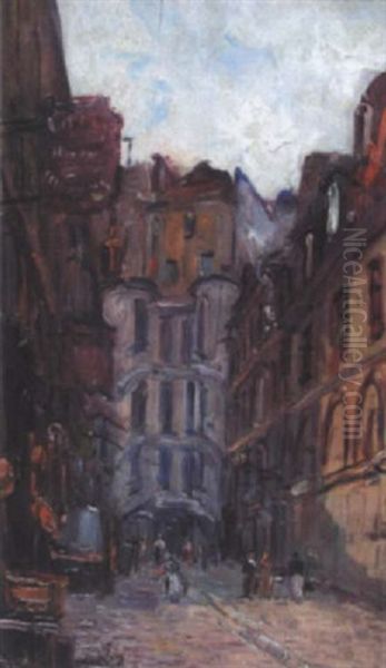 Vieille Rue Oil Painting by Gustave Madelain