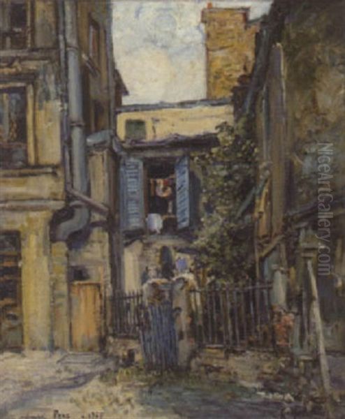 Impasse Pers Oil Painting by Gustave Madelain