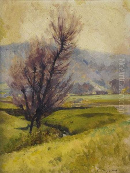 Paisaje Oil Painting by Josep Berga Y Boada