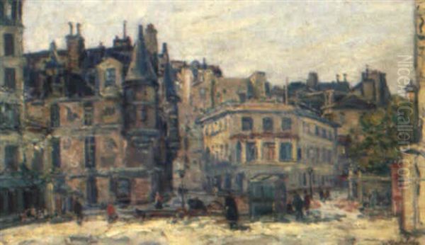 Hotel De Sens A Paris Oil Painting by Gustave Madelain