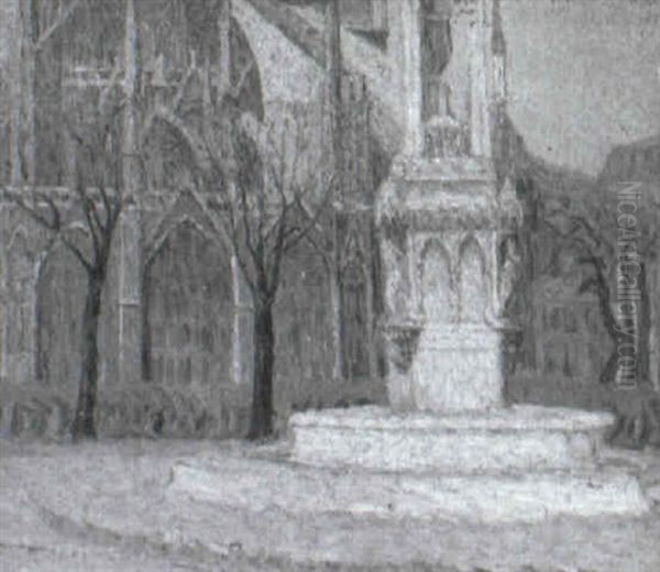 Cathedrale Oil Painting by Gustave Madelain