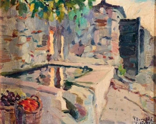 Horta En Reus Oil Painting by Tomas Bergada