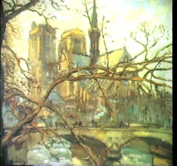 Norte-dame, Paris Oil Painting by Gustave Madelain