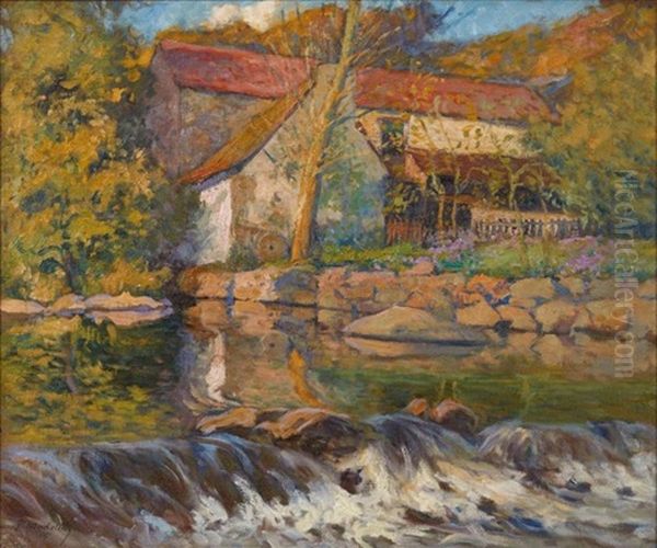 Le Moulin En Creuse Oil Painting by Paul Madeline