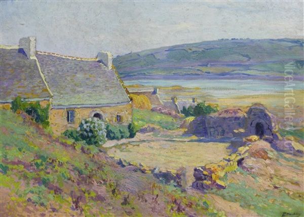 La Ferme Des Hortensias, Le Diben Oil Painting by Paul Madeline