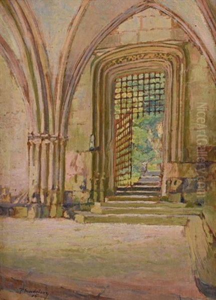 Entree D'une Eglise Oil Painting by Paul Madeline