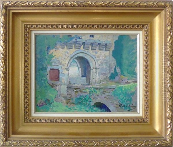 Porche Du Chateau De Farcheville Oil Painting by Paul Madeline