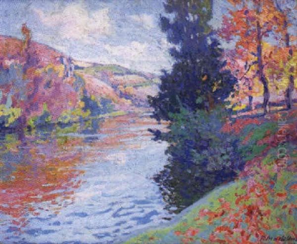 Paysage Colore De La Creuse Oil Painting by Paul Madeline