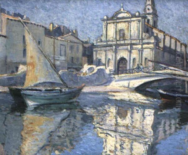 Le Port De Martigue Oil Painting by Paul Madeline