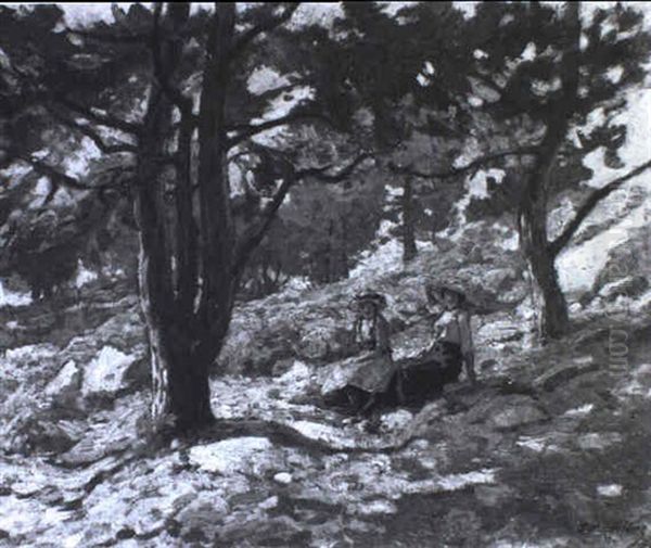 Jeunes Femmes Sous Les Arbres. 1913 Oil Painting by Paul Madeline