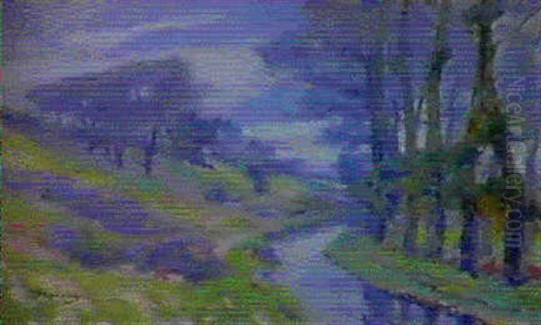 Ruisseau Boise En Saintonge Oil Painting by Paul Madeline