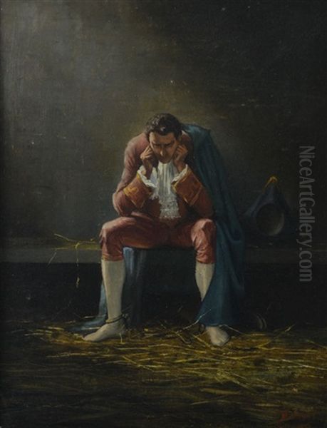 En Prison Oil Painting by Jean Baptiste Madou