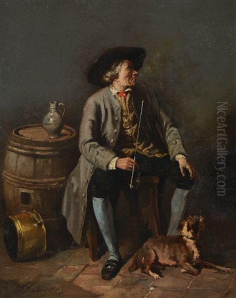 Le Fumeur De Pipe Oil Painting by Jean Baptiste Madou