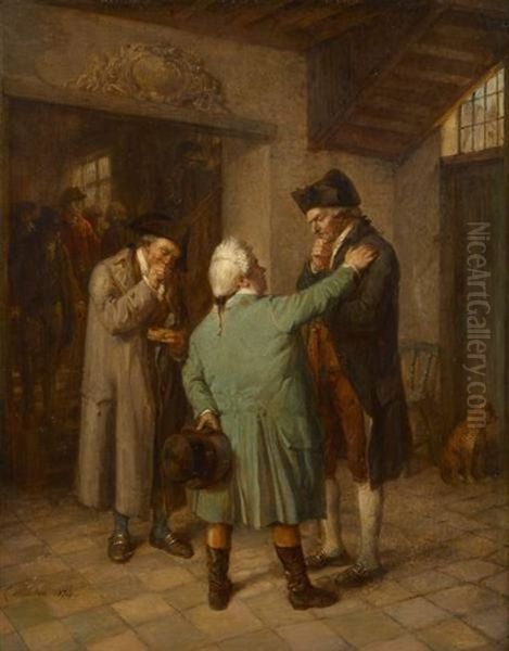 Le Conseiller Et Le Priseur Oil Painting by Jean Baptiste Madou