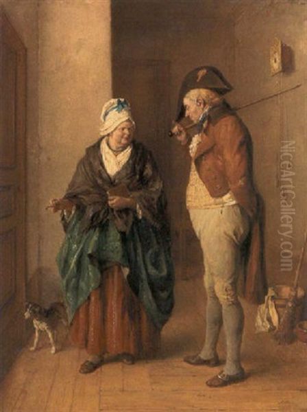 The Master's Instructions Oil Painting by Jean Baptiste Madou