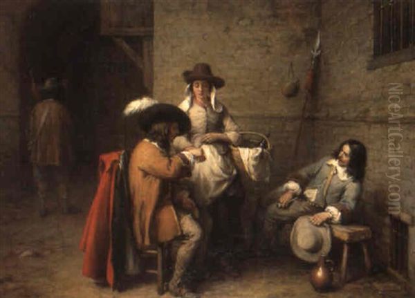 De Bevoorrading Van De Kasteelwacht Oil Painting by Jean Baptiste Madou