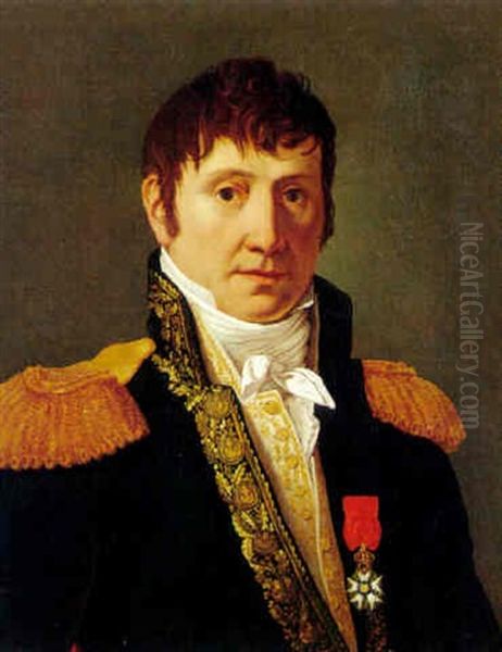 Portrait Of An Officer Wearing The Order Of The Legion Of Honor Oil Painting by Jose de Madrazo y Agudo