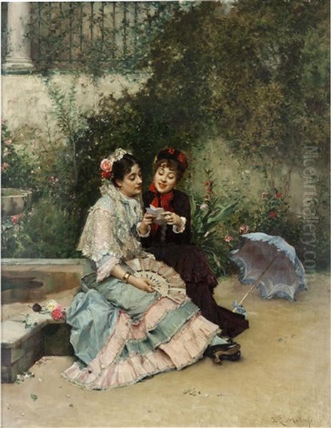 The Letter by Raimundo de Madrazo y Garreta