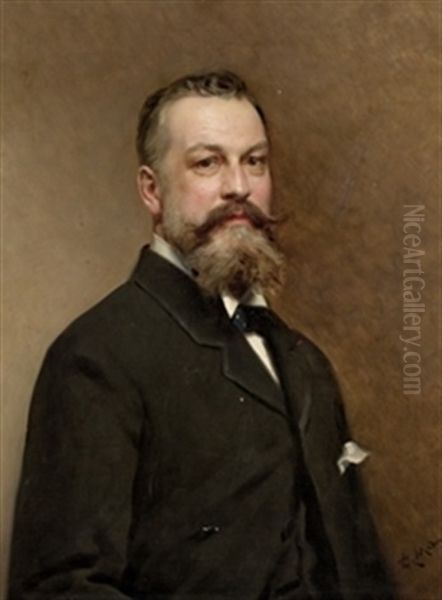 Retrato De Caballero by Raimundo de Madrazo y Garreta