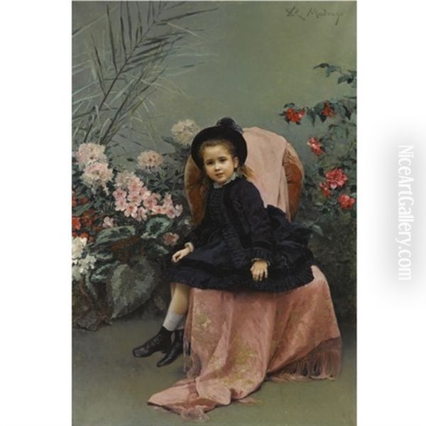 Retrato De Mercedes De Heeren (portrait Of Mercedes De Heeren) Oil Painting by Raimundo de Madrazo y Garreta