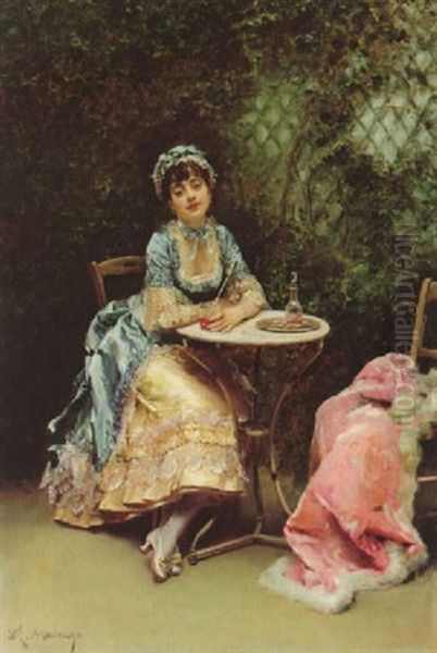 Day Dreams Oil Painting by Raimundo de Madrazo y Garreta