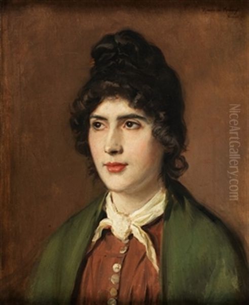 Retrato De Joven Oil Painting by Ricardo de Madrazo y Garreta