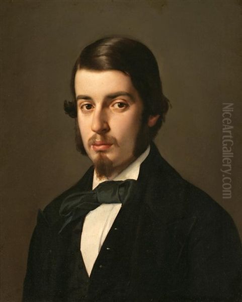 Retrato Del Sr. Vilanova Y Nadal Oil Painting by Federico de Madrazo y Kuntz