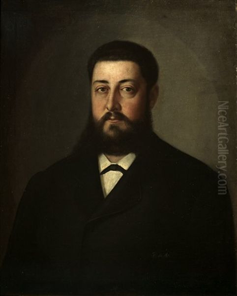 Retrato De Caballero Oil Painting by Federico de Madrazo y Kuntz