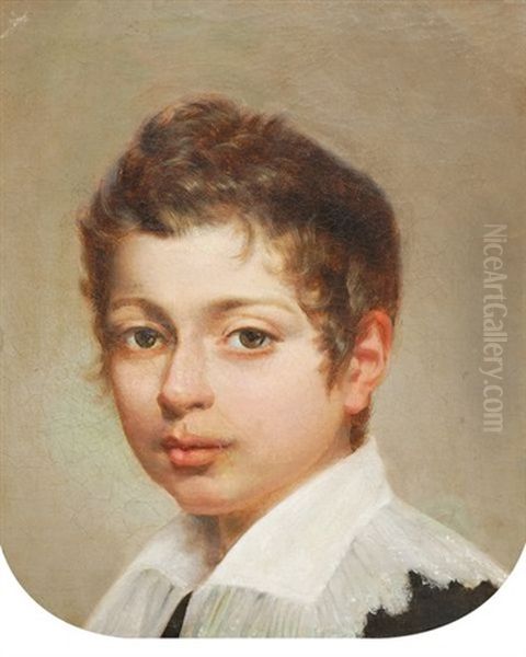 Portrait De Jeune Homme Oil Painting by Federico de Madrazo y Kuntz