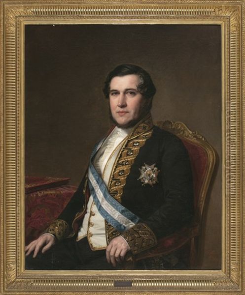 Retrato De Juan Bravo Murillo Oil Painting by Luis de Madrazo