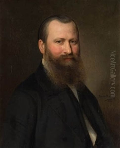 Retrato De Caballero Oil Painting by Luis de Madrazo