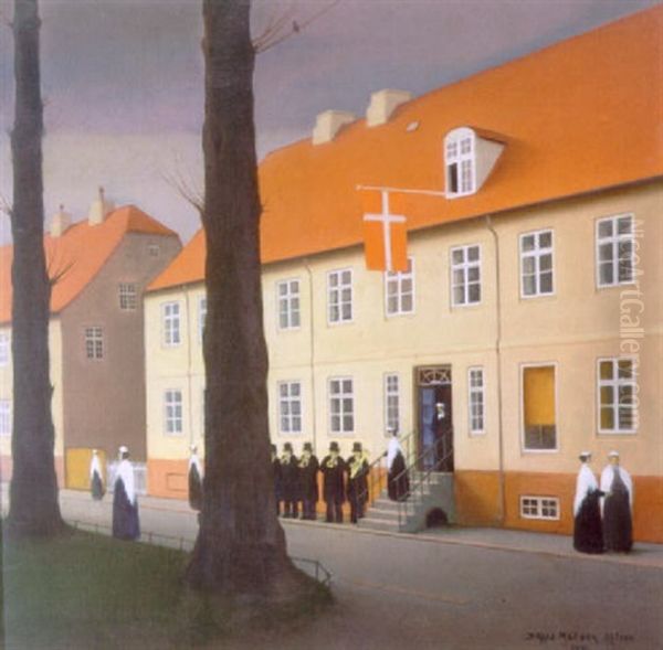 Sostrefest Oil Painting by Jeppe Madsen Ohlsen