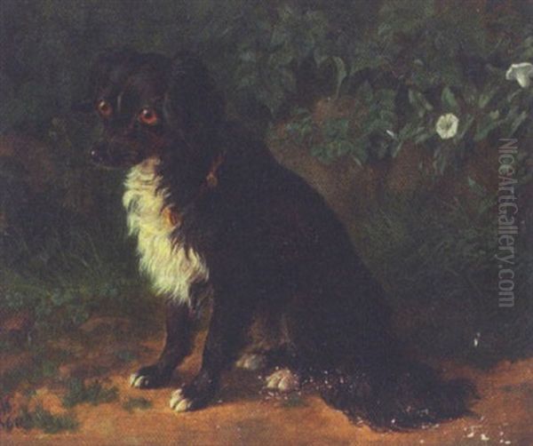 Hund Oil Painting by Andreas Peter Madsen