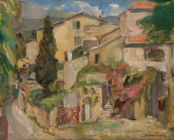 Ruelle En Provence Oil Painting by Jacques Madyol