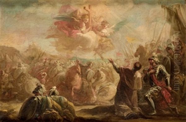 Batalla De Las Navas De Tolosa Oil Painting by Mariano Salvador de Maella