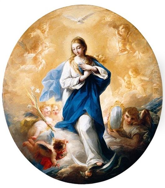 The Immaculate Conception Oil Painting by Mariano Salvador de Maella