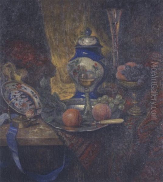 Nature Morte Aux Fruits Oil Painting by Bernard De Maere