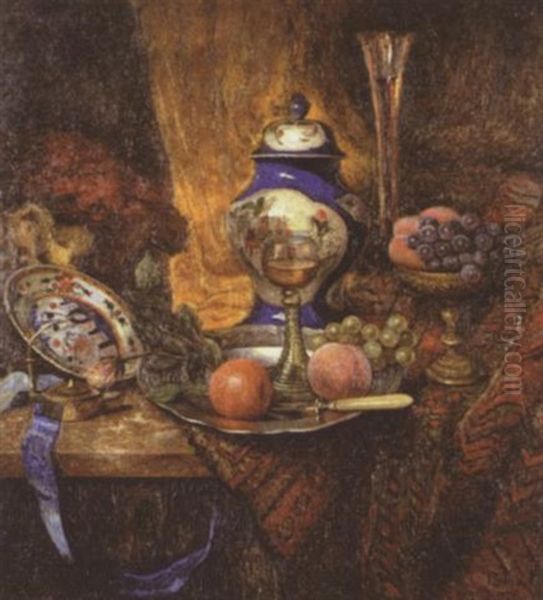 Nature Morte Aux Fruits Oil Painting by Bernard De Maere