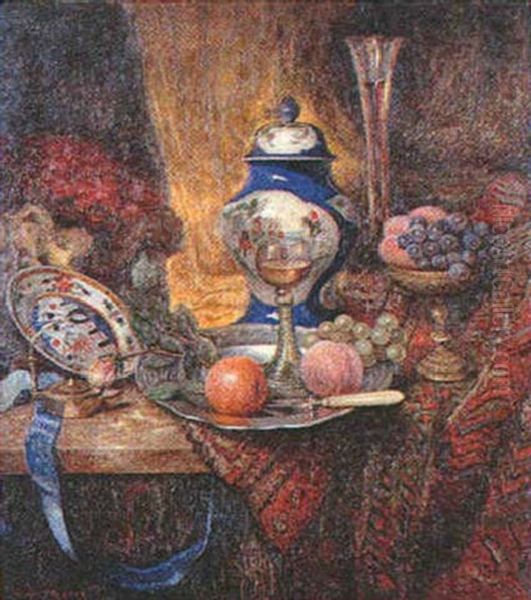 Nature Morte Aux Fruits Oil Painting by Bernard De Maere