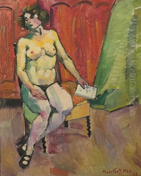 Nu Assis, 1922 by Medard Maertens