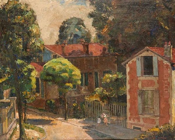 Ruelle Animee Oil Painting by Medard Maertens